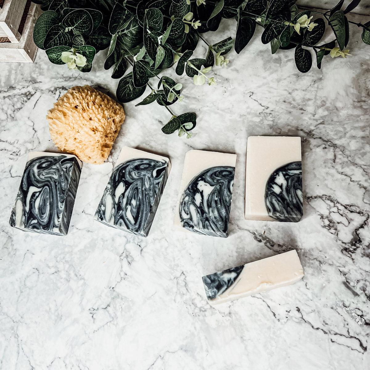 Activated Charcoal, Patchouli and Sandalwood - handmade soap