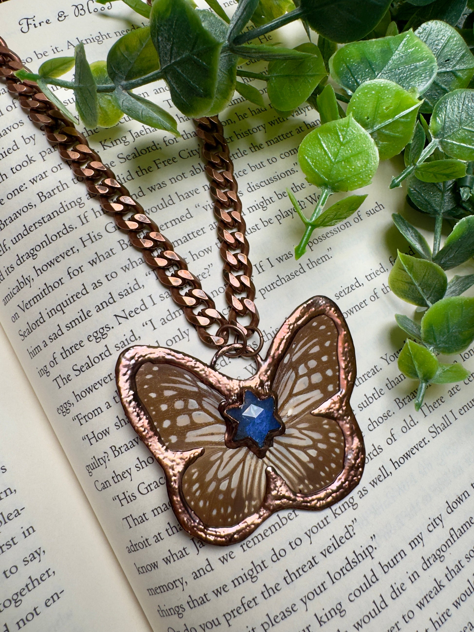 Butterfly and Labradorite Necklace – Necklace