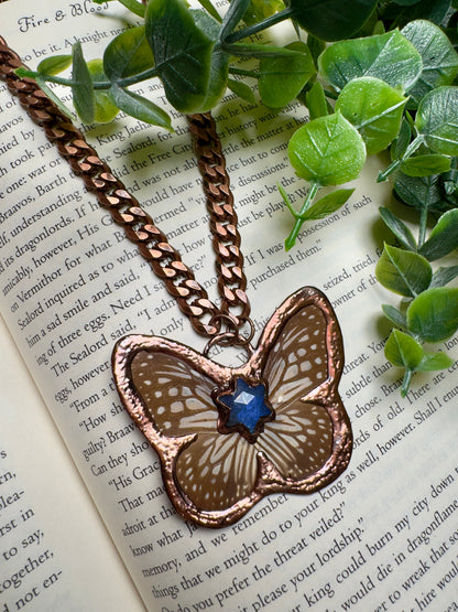 Butterfly and Labradorite Necklace – Necklace
