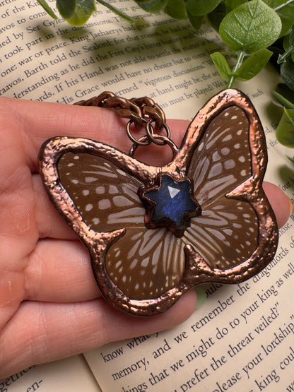 Butterfly and Labradorite Necklace – Necklace