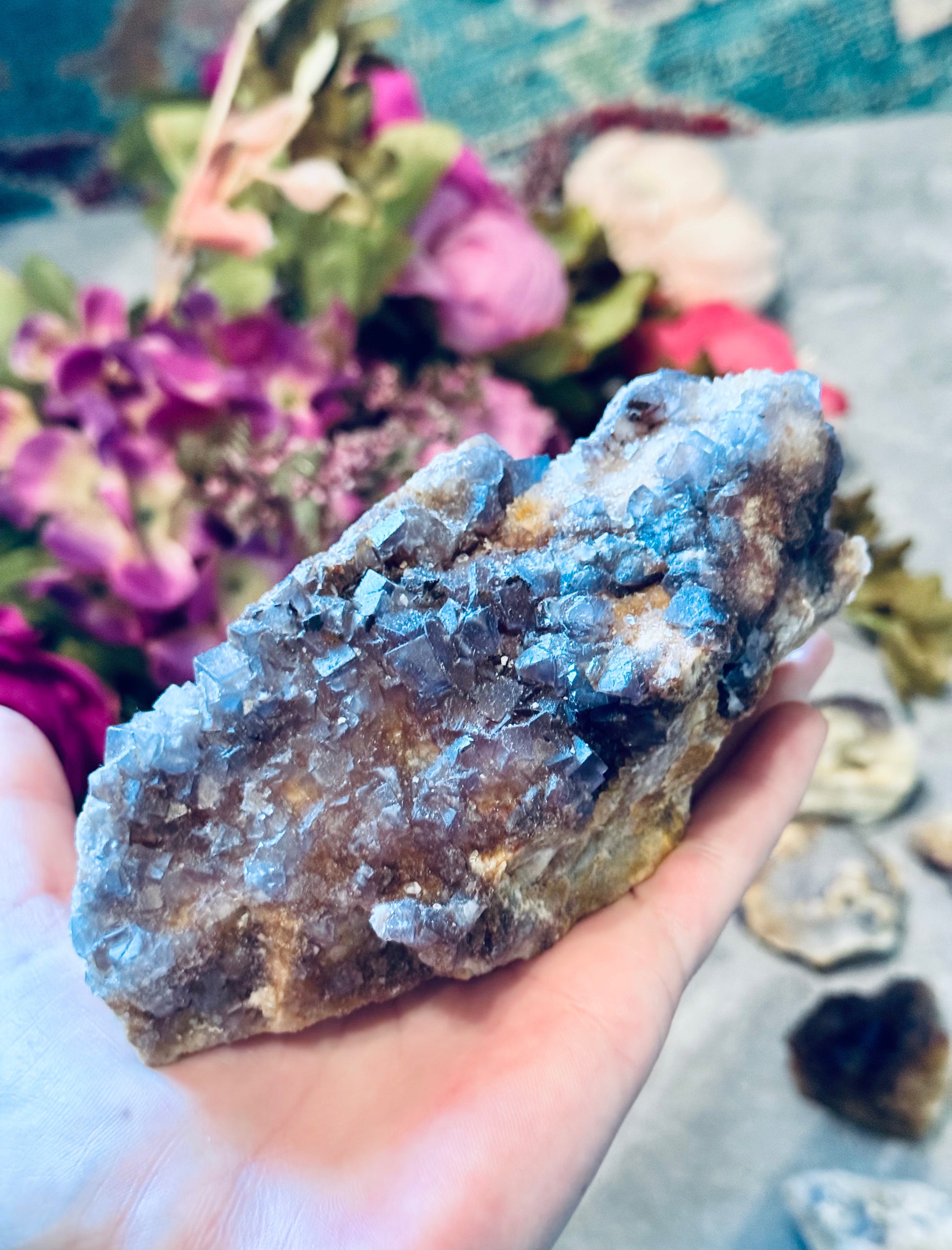 Bingham Fluorite, from Bingham, New Mexico, USA – 500-599 Grams