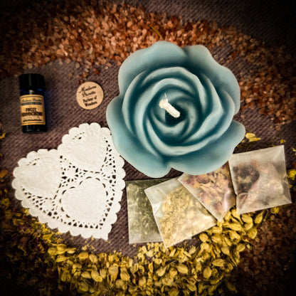 Romance Candle Spell Kit – Ritual Set for Love & Passion