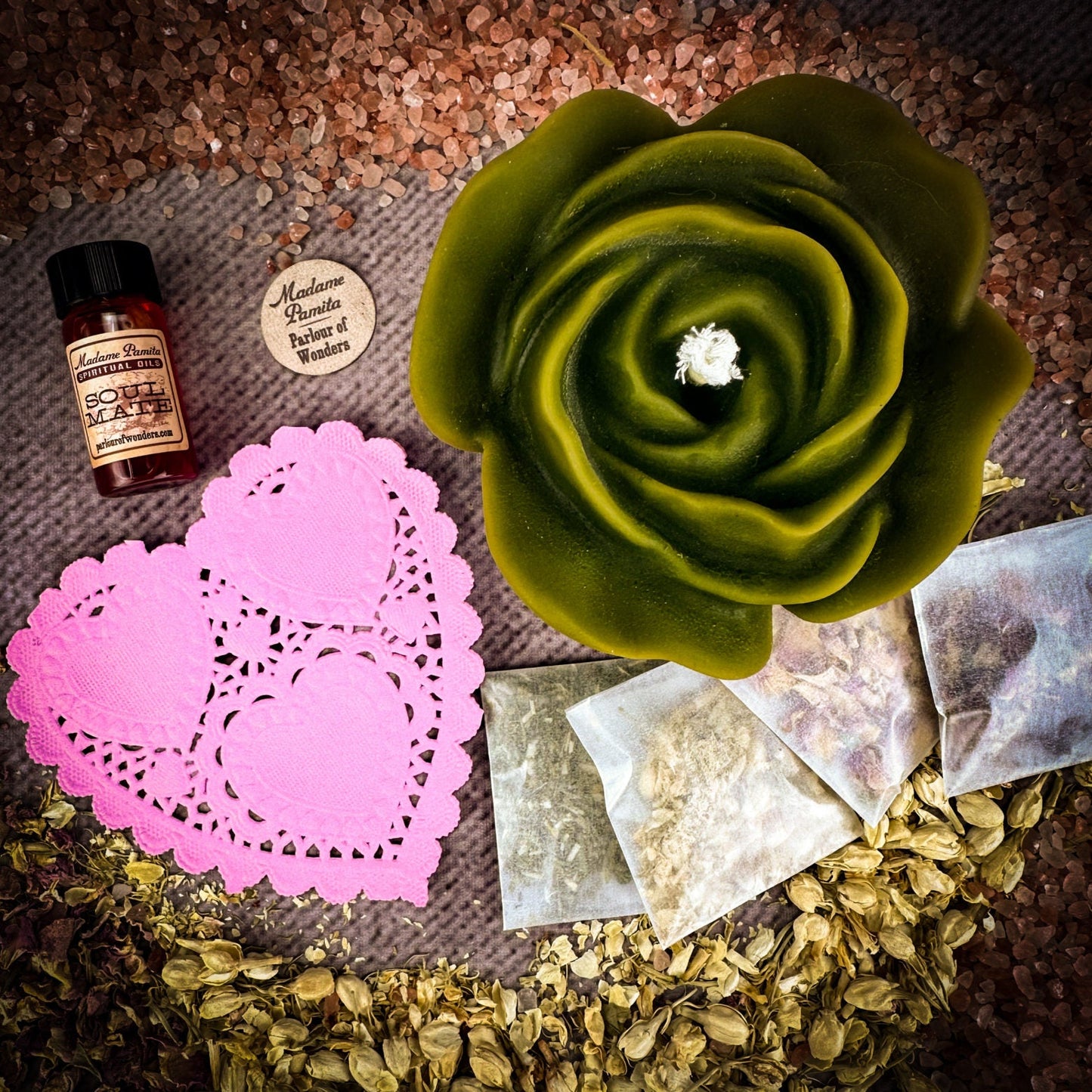 Romance Candle Spell Kit – Ritual Set for Love & Passion