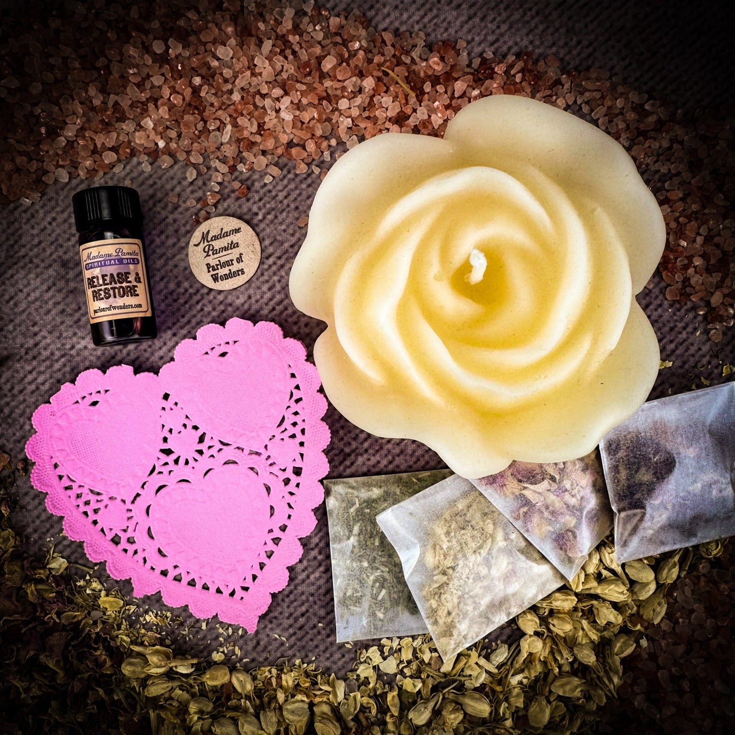 Romance Candle Spell Kit – Ritual Set for Love & Passion