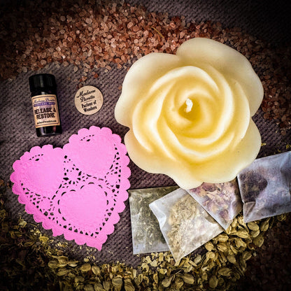 Romance Candle Spell Kit – Ritual Set for Love & Passion