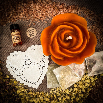 Romance Candle Spell Kit – Ritual Set for Love & Passion
