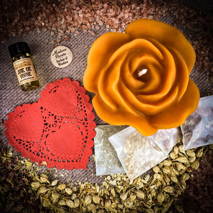 Romance Candle Spell Kit – Ritual Set for Love & Passion