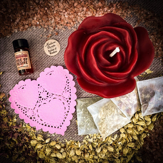 Romance Candle Spell Kit – Ritual Set for Love & Passion