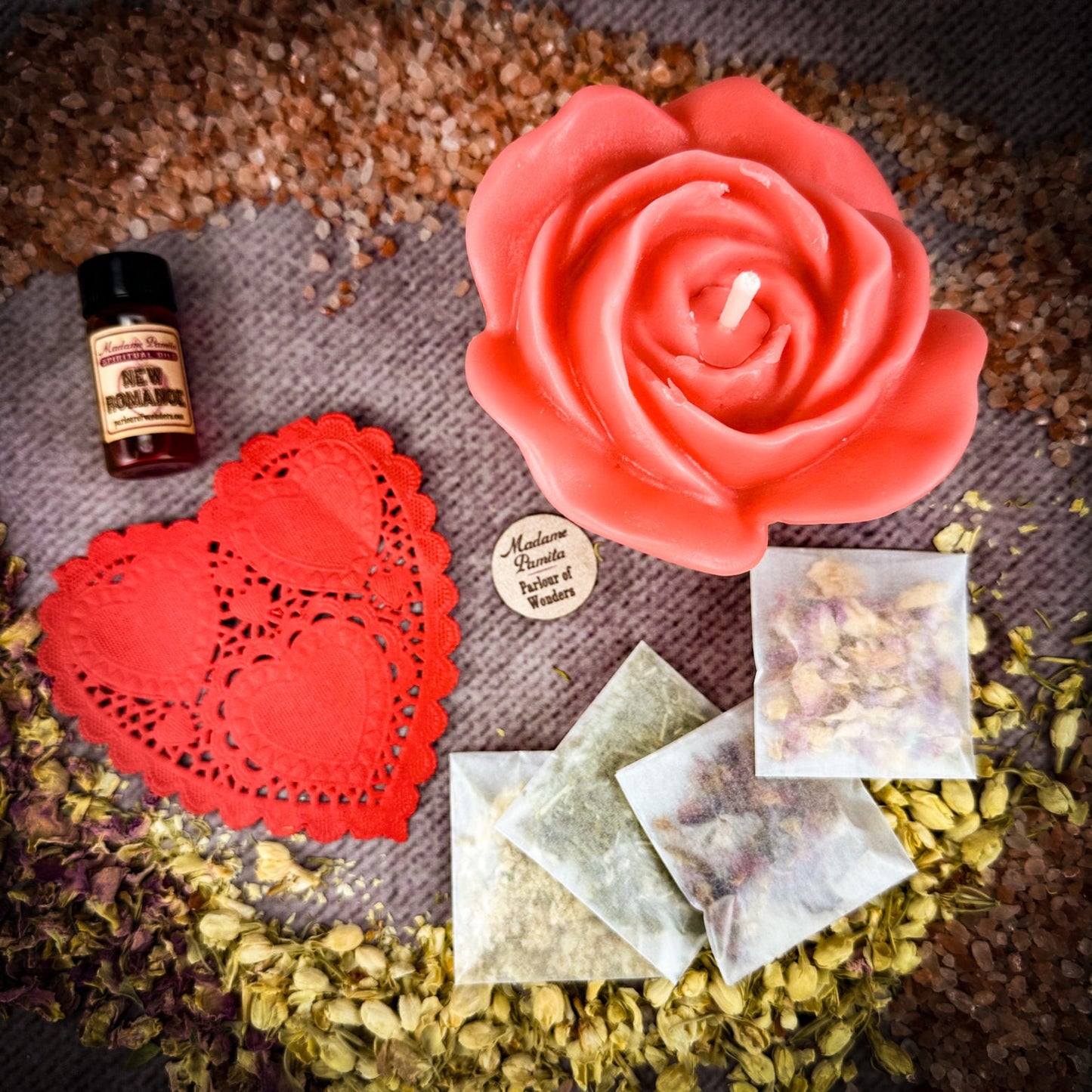 Romance Candle Spell Kit – Ritual Set for Love & Passion