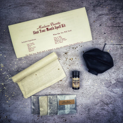 Shut Your Mouth Spell Kit – Black (Firm Silencing)