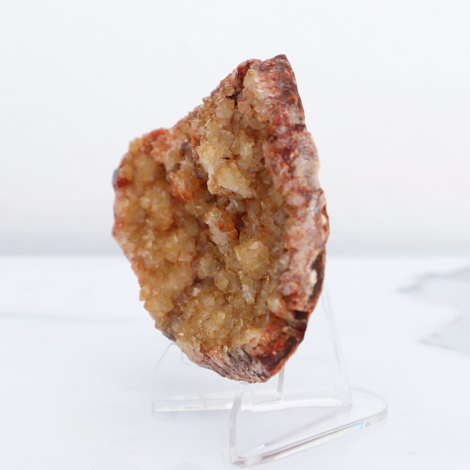 CITRINE DRUZY FLOWERS – Citrine Quartz Cluster Fragment