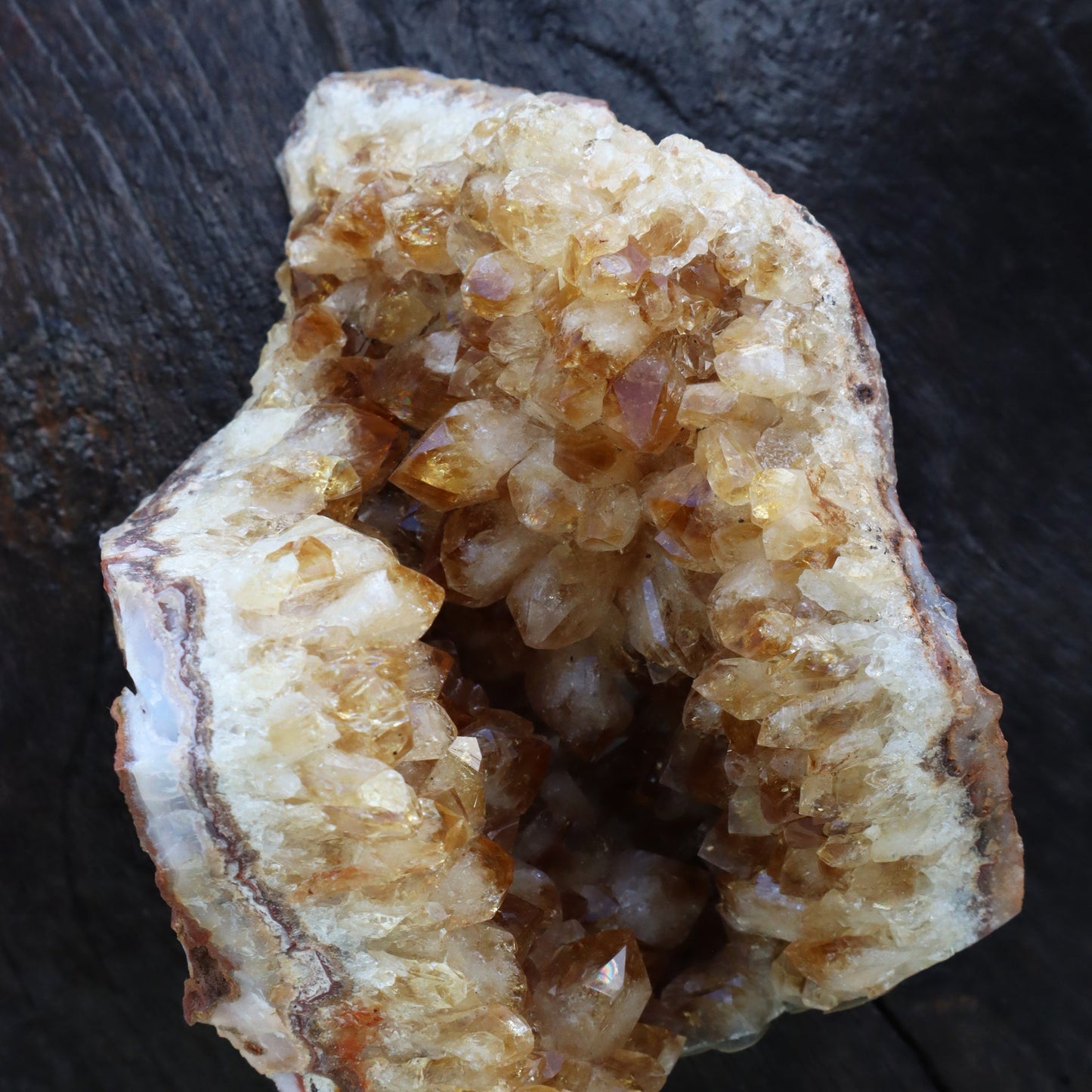 AMBER CITRINE – Citrine Quartz Cluster Fragment
