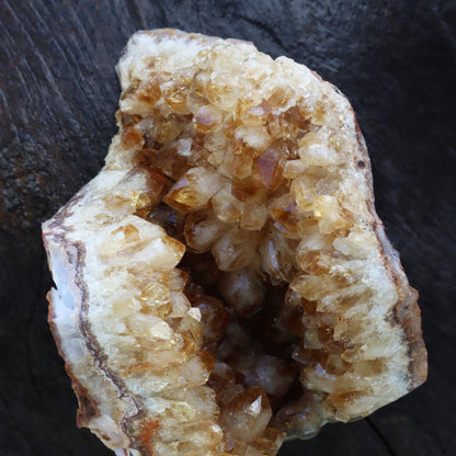 AMBER CITRINE – Citrine Quartz Cluster Fragment