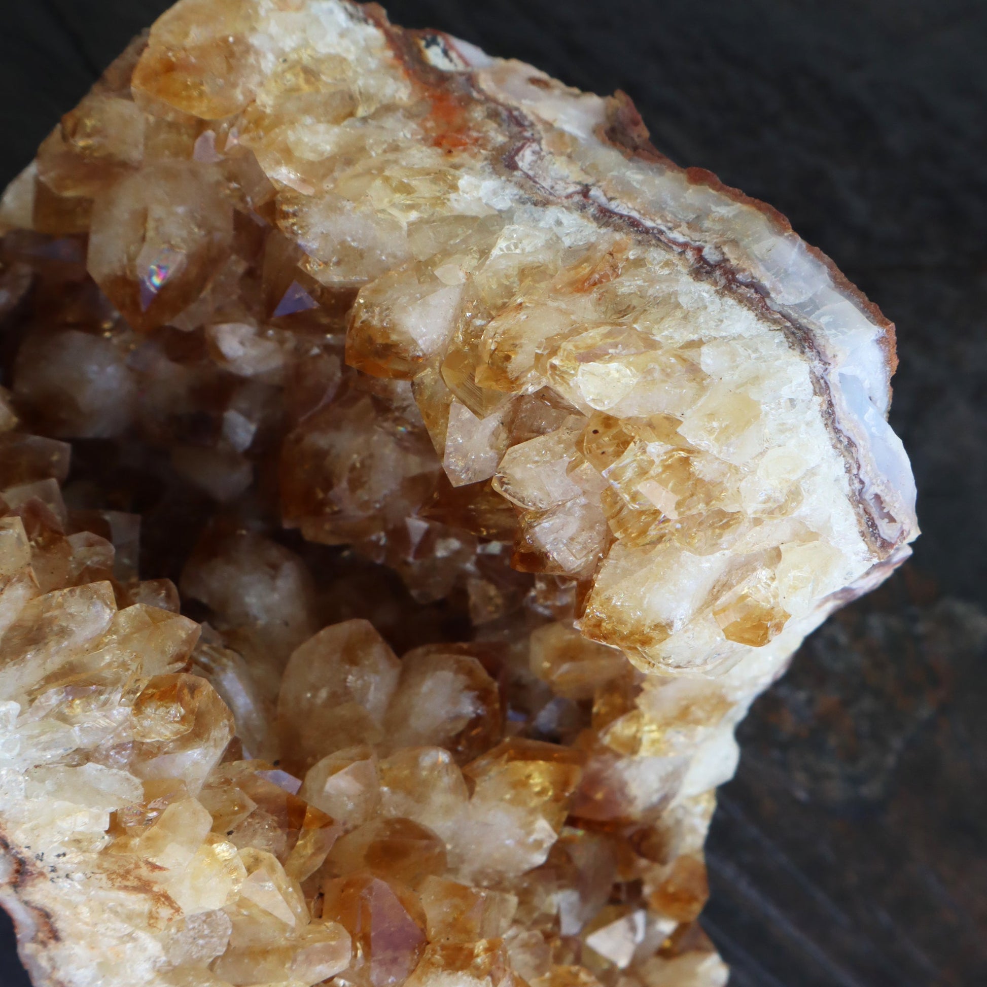 AMBER CITRINE – Citrine Quartz Cluster Fragment