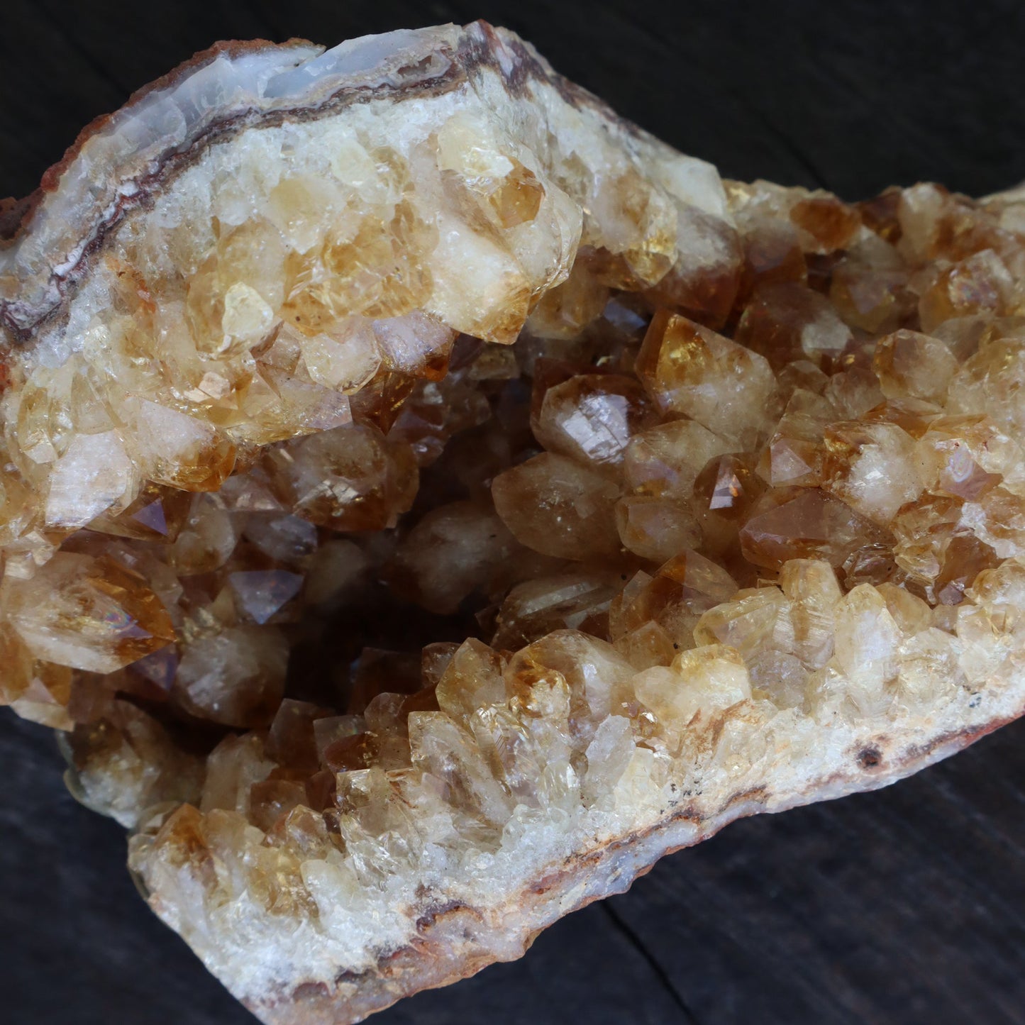 AMBER CITRINE – Citrine Quartz Cluster Fragment