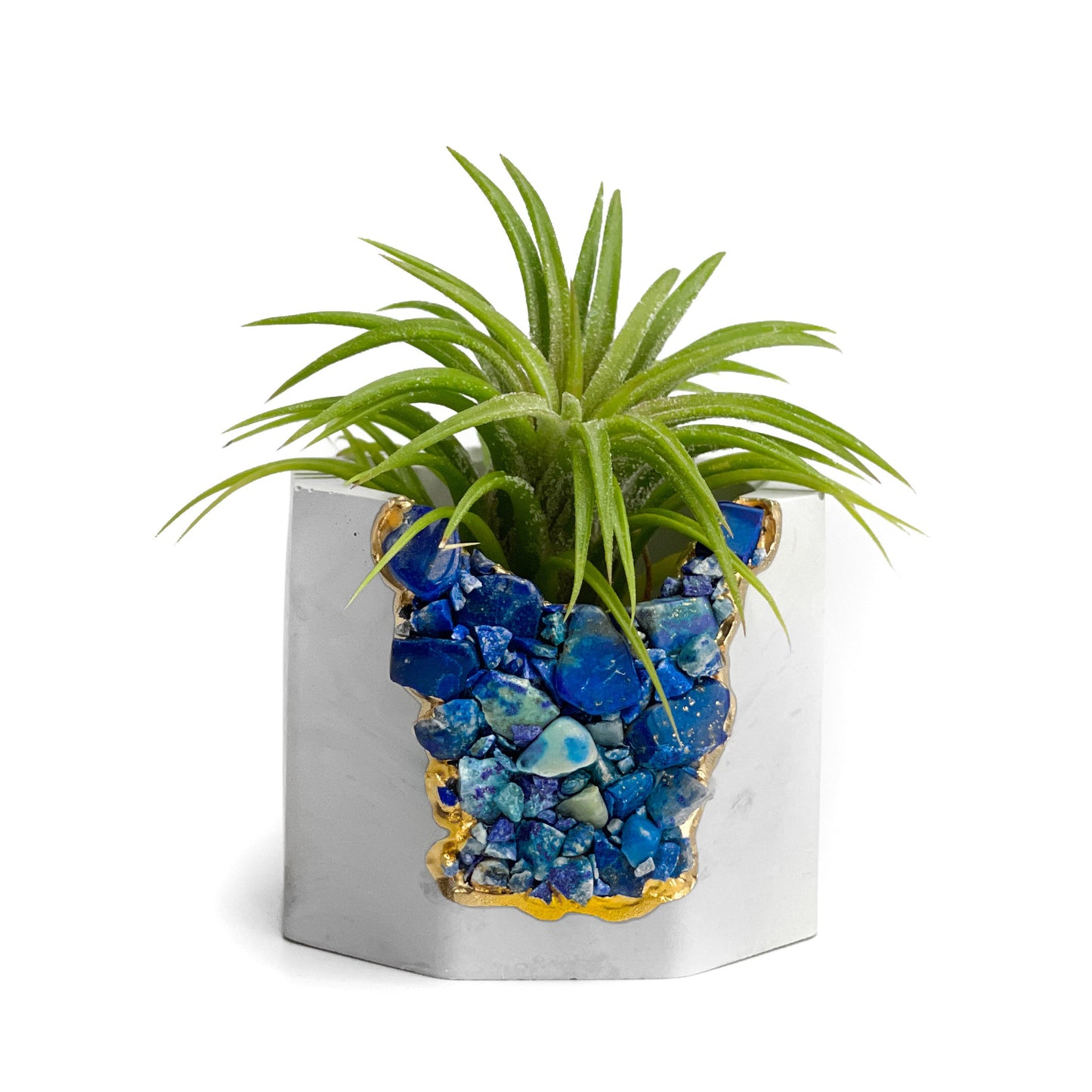 LAPIS LAZULI GEODE PLANTER – Small Geode Planter