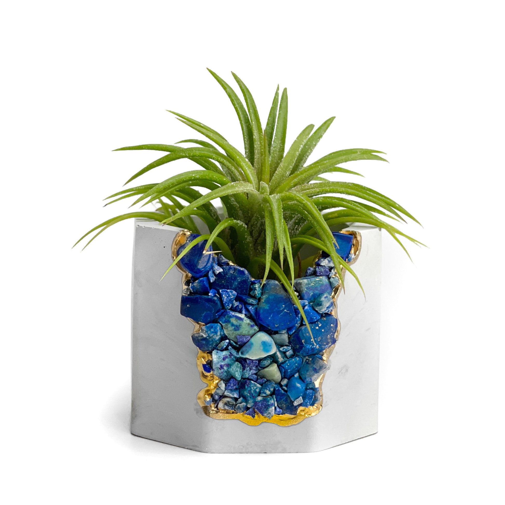 LAPIS LAZULI GEODE PLANTER – Small Geode Planter