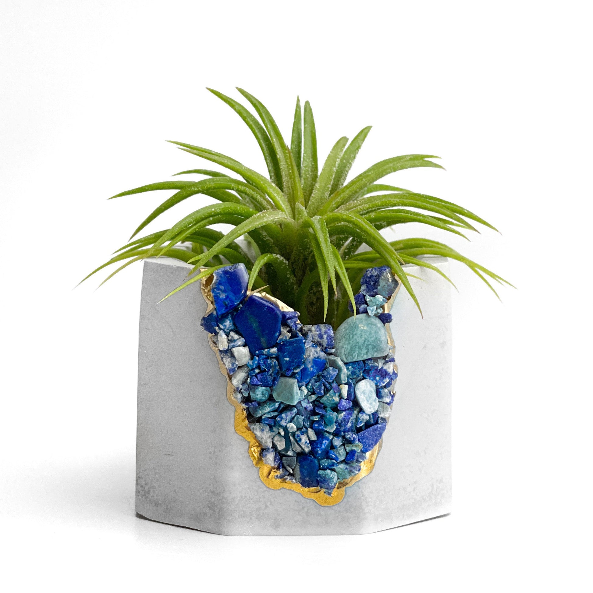 LAPIS LAZULI GEODE PLANTER – Small Geode Planter