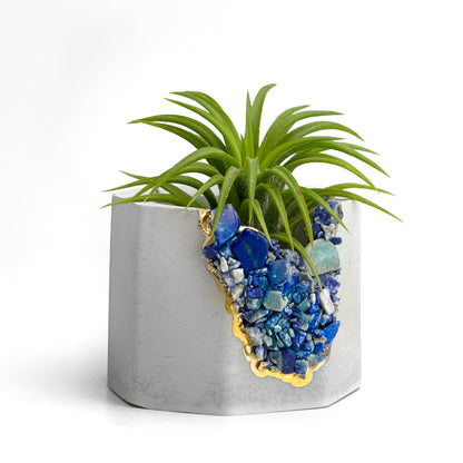 LAPIS LAZULI GEODE PLANTER – Small Geode Planter