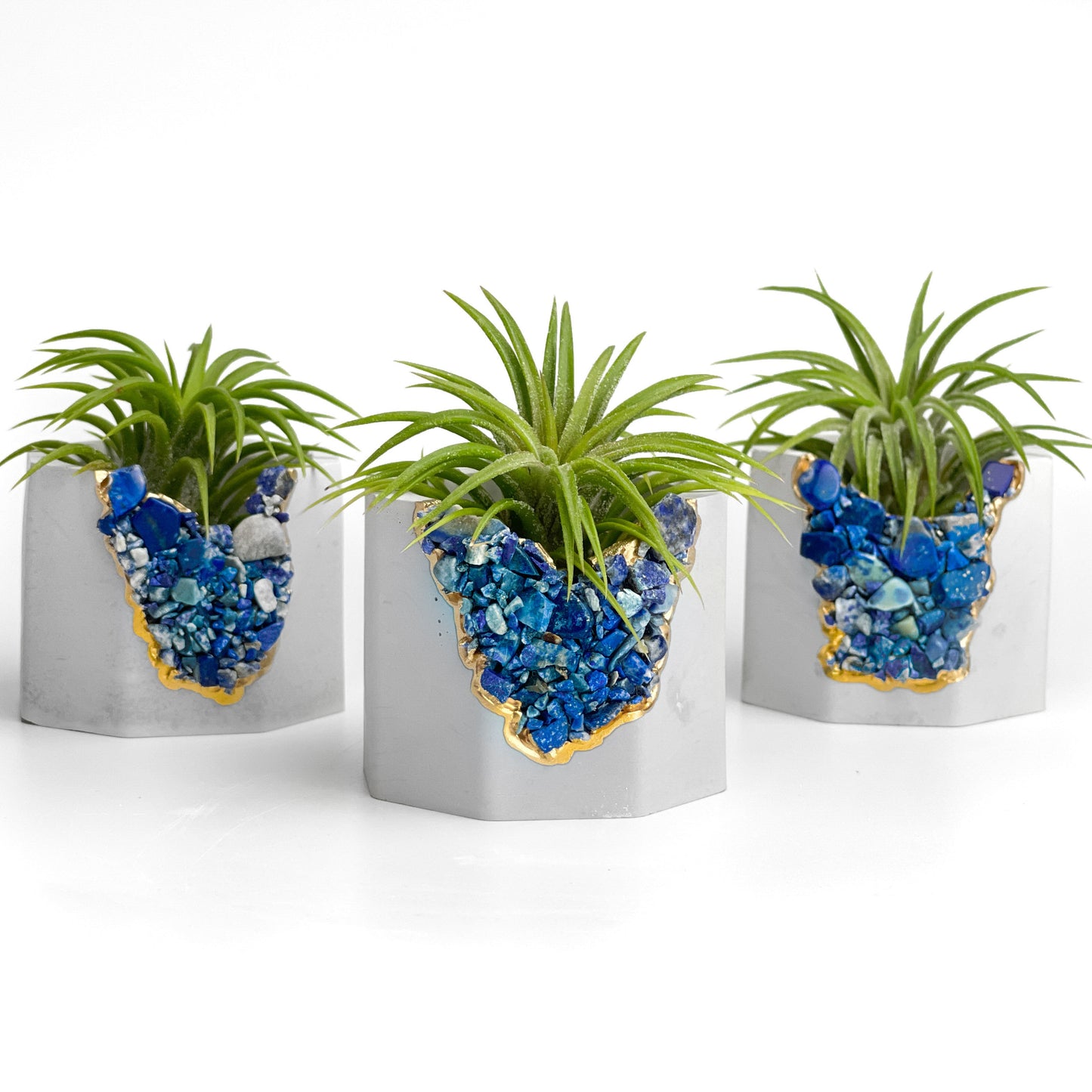 LAPIS LAZULI GEODE PLANTER – Small Geode Planter