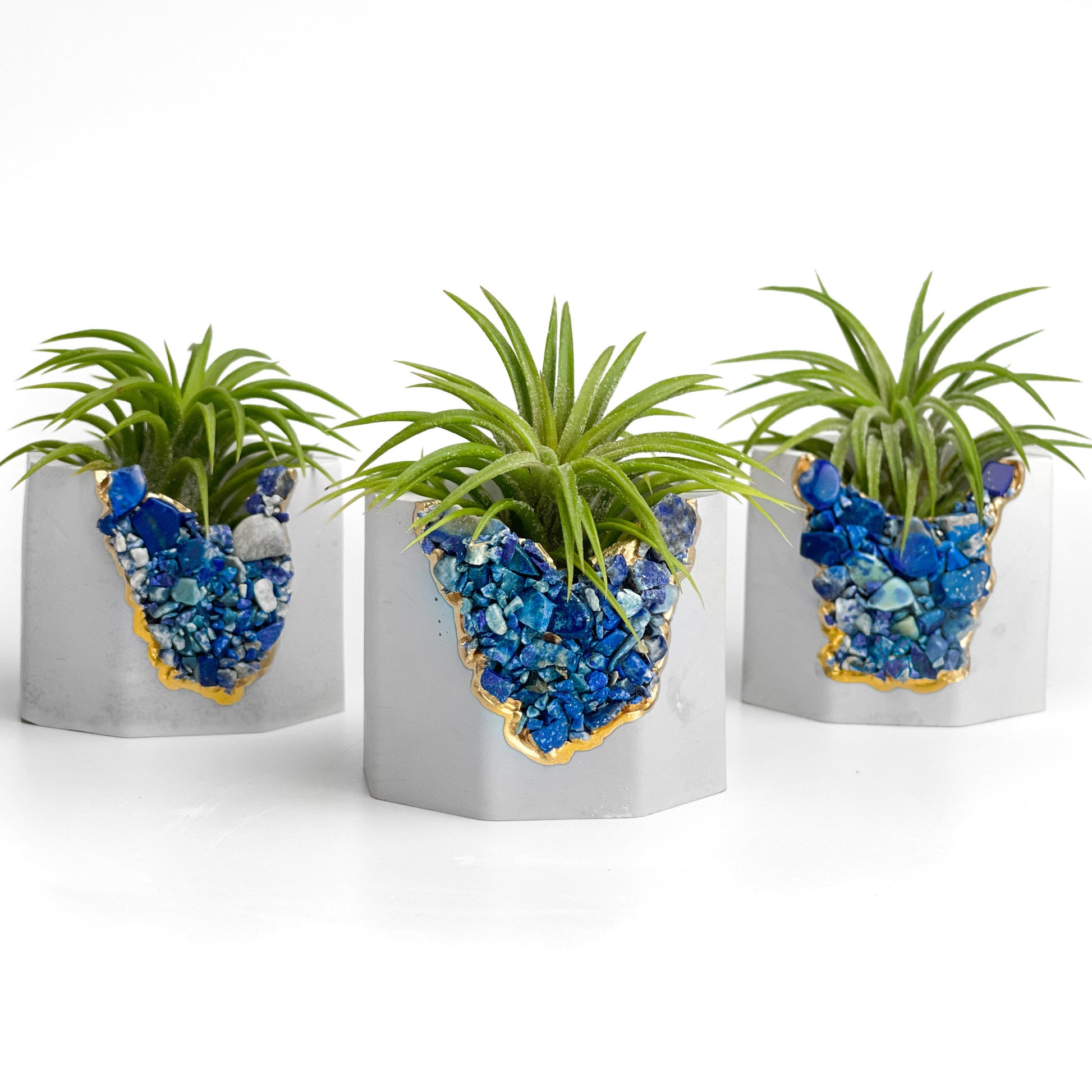 LAPIS LAZULI GEODE PLANTER – Small Geode Planter