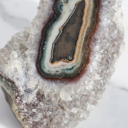 Grey-Toned Micro-Crystals – Rare Quartz Geodes