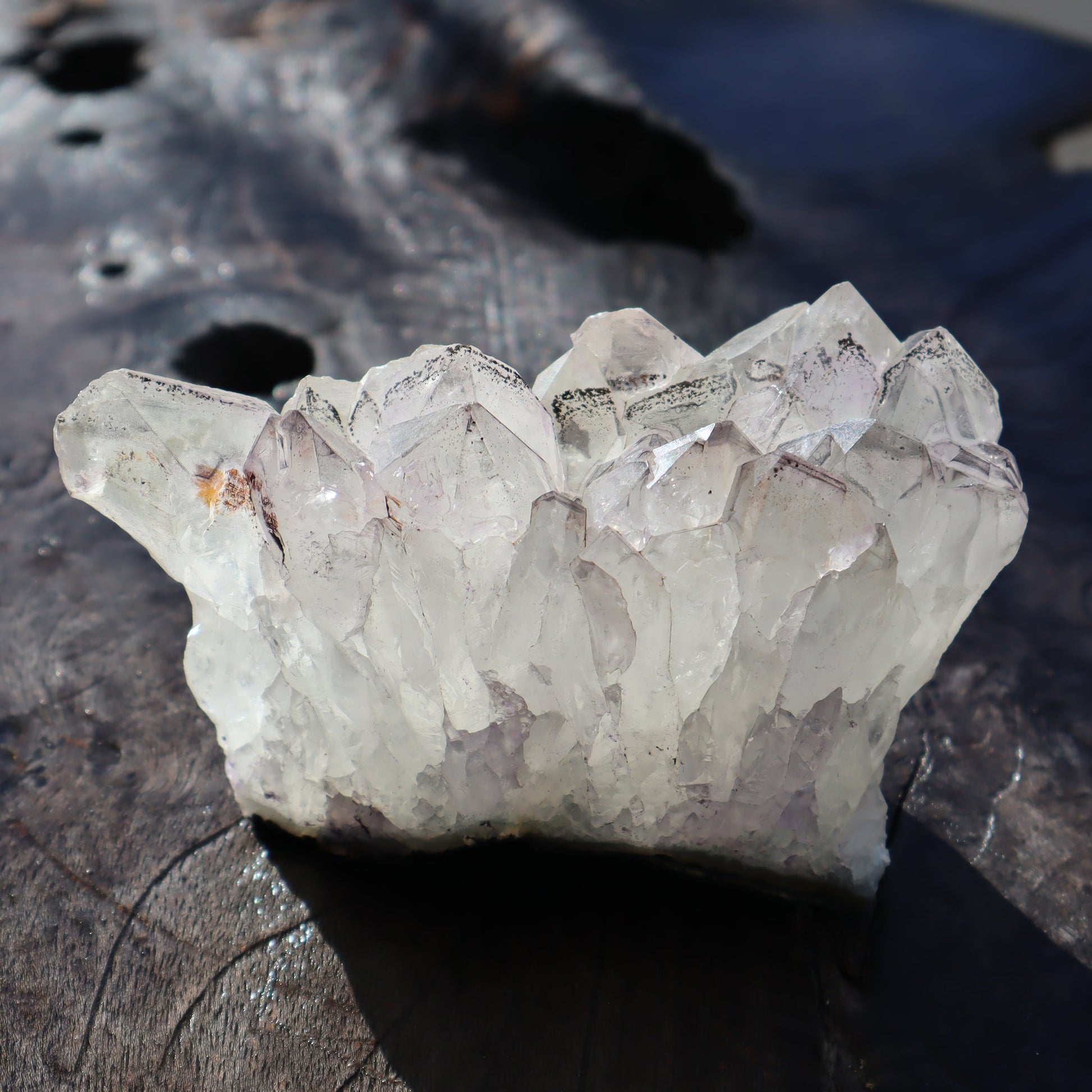 Black Goethite Points – Rare Quartz Geodes