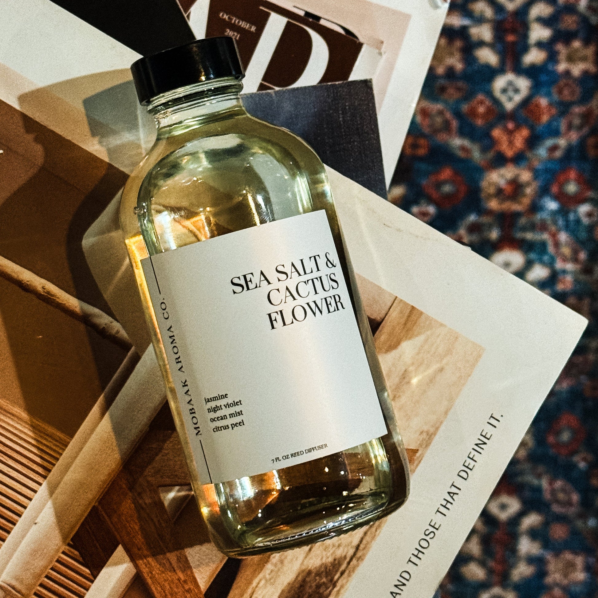 Sea Salt + Cactus Flower Reed Diffuser –