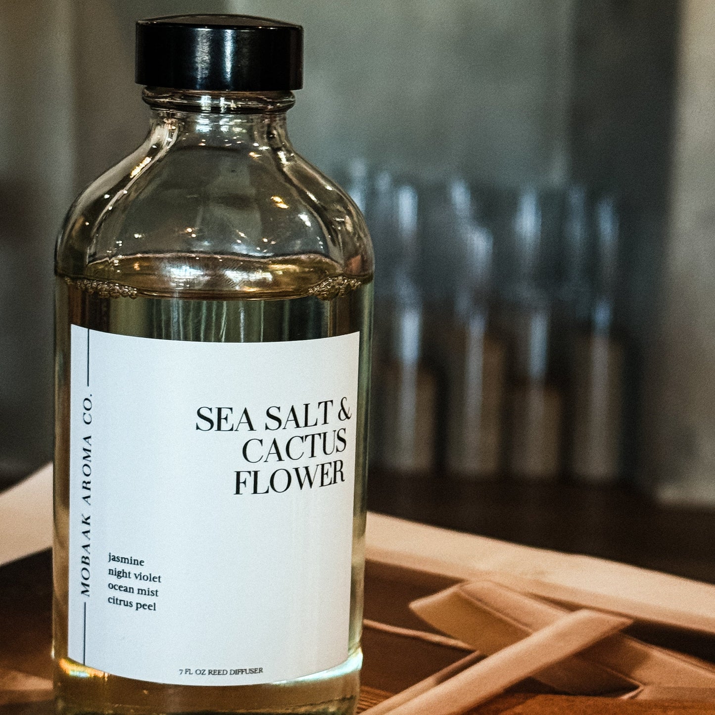 Sea Salt + Cactus Flower Reed Diffuser –