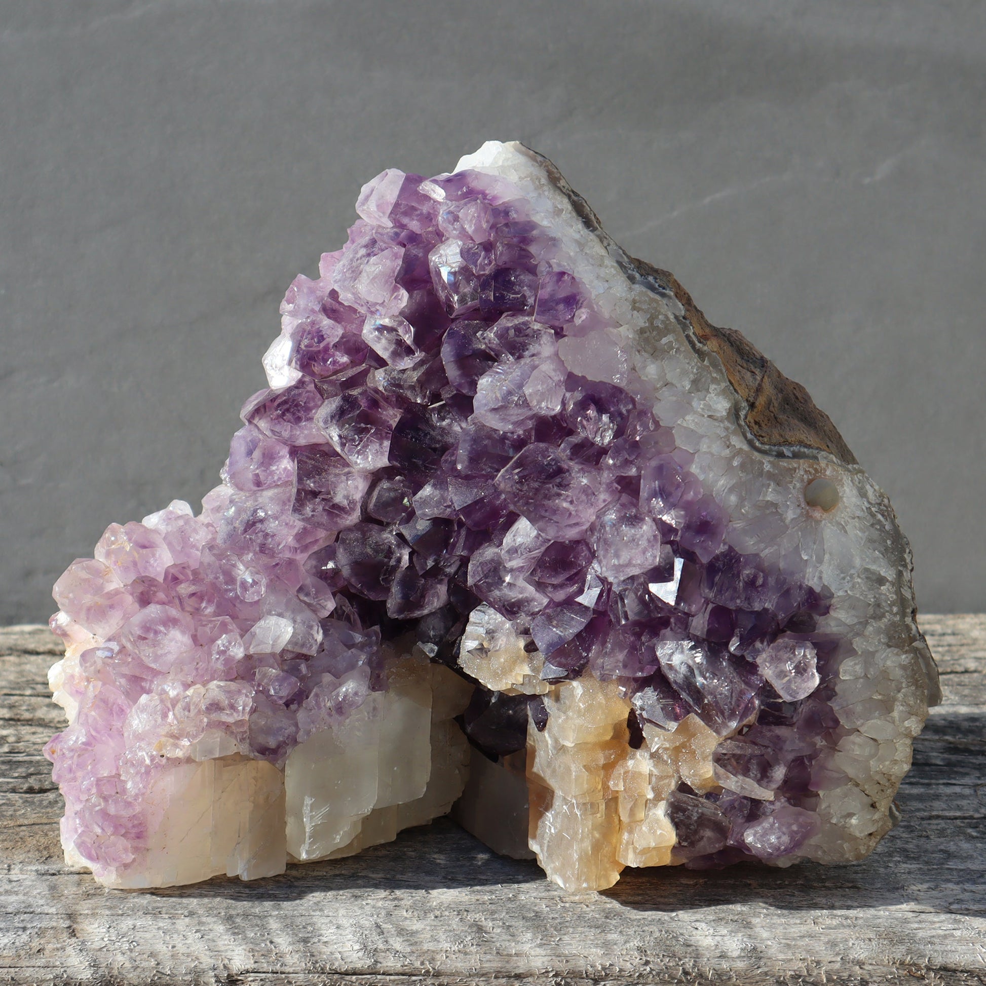 Calcites and Mineral Flower – Rare Quartz Geodes