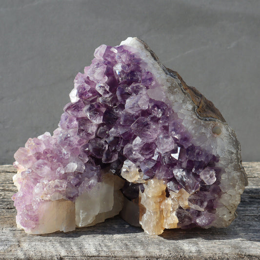 Calcites and Mineral Flower – Rare Quartz Geodes