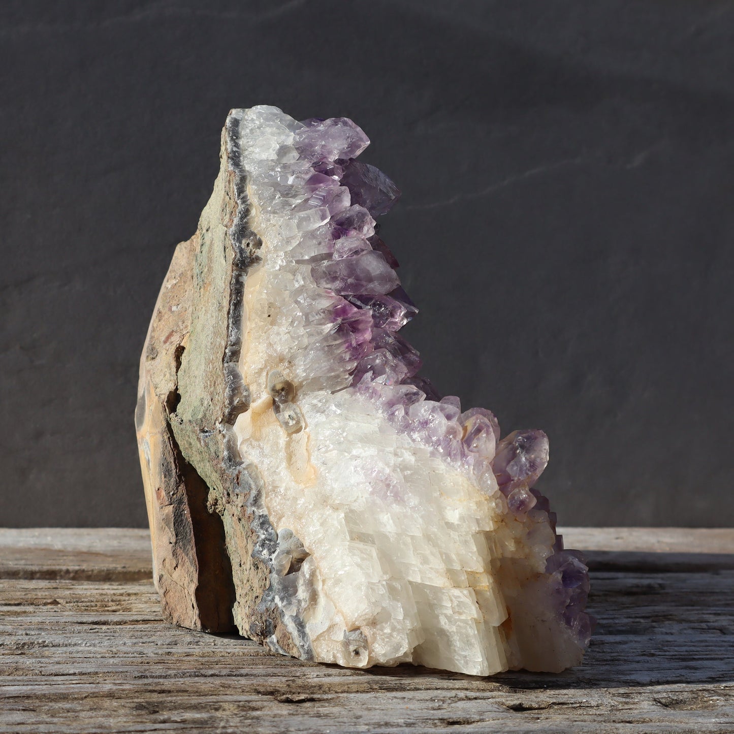 Calcites and Mineral Flower – Rare Quartz Geodes
