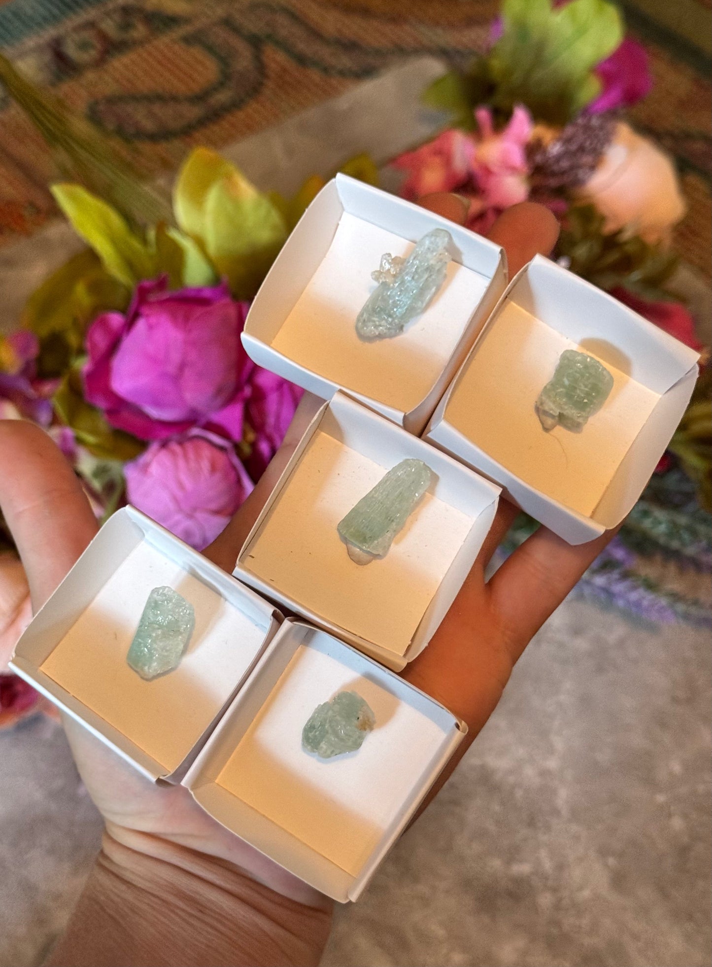 Etched Aquamarine Specimens from Brazil –