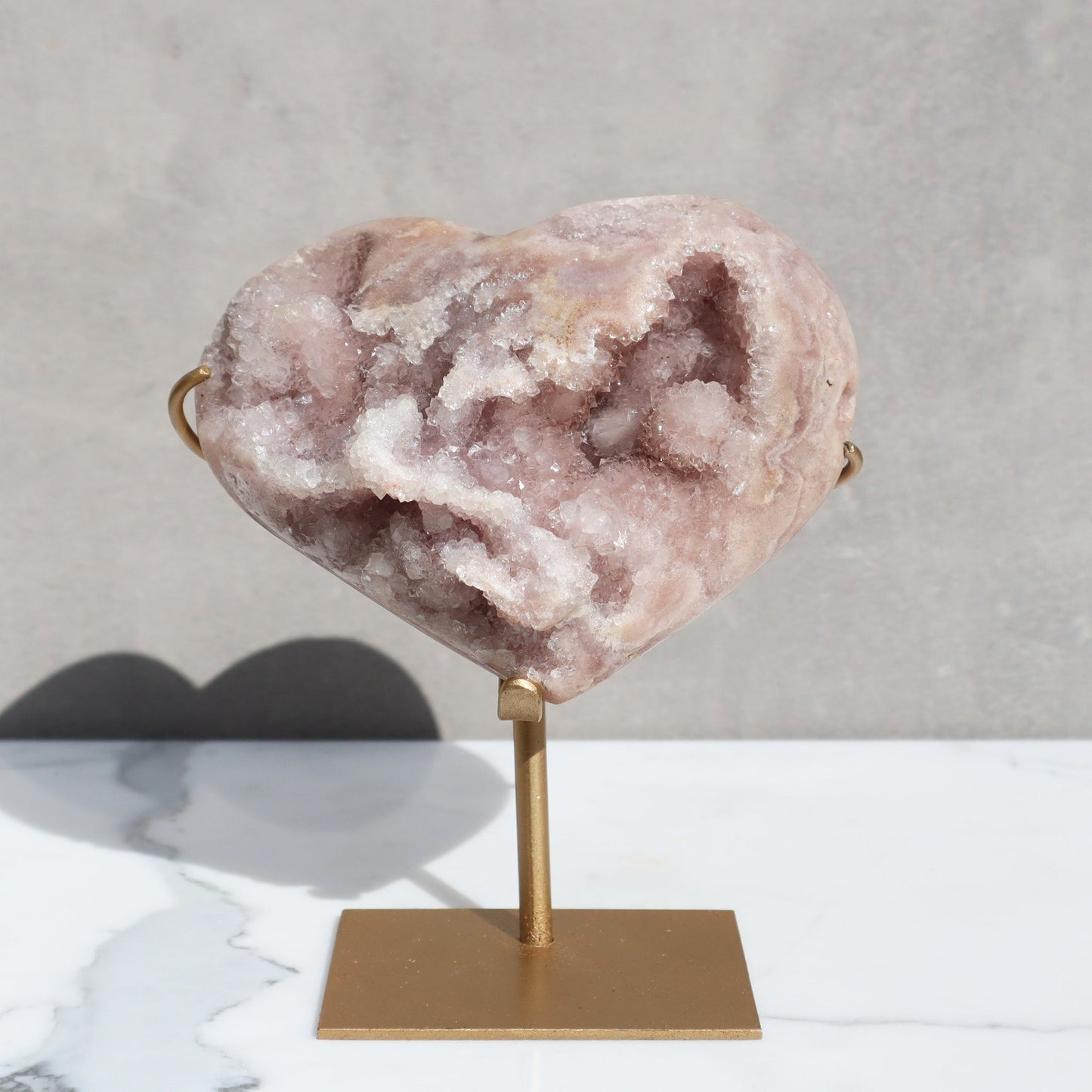 Pink Amethyst Heart Geode