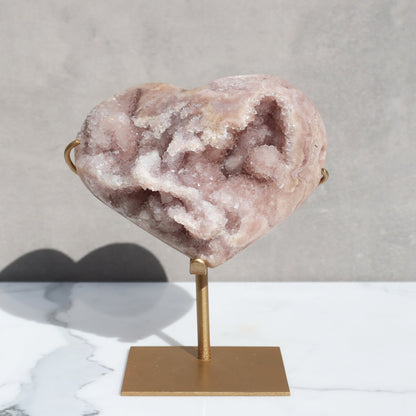 Pink Amethyst Heart Geode