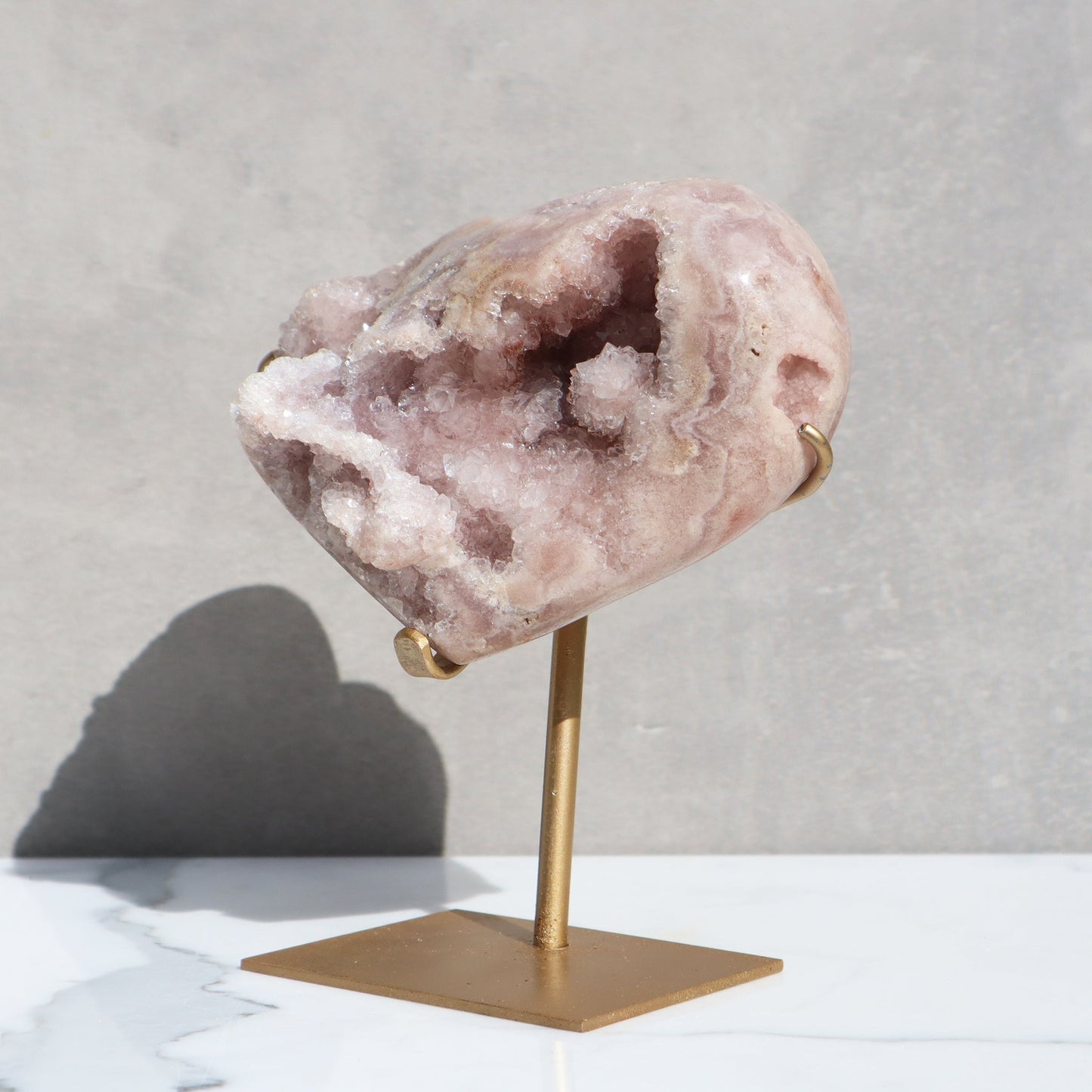 Pink Amethyst Heart Geode