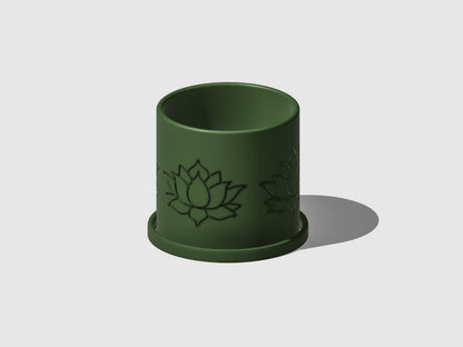 Lotus Flower Planter with Drainage | 3D-Printed Plant Pot