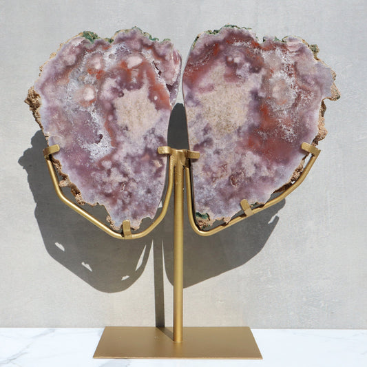 Pink Amethyst Geode Slab of Rustic Back – Pink Amethyst Geode