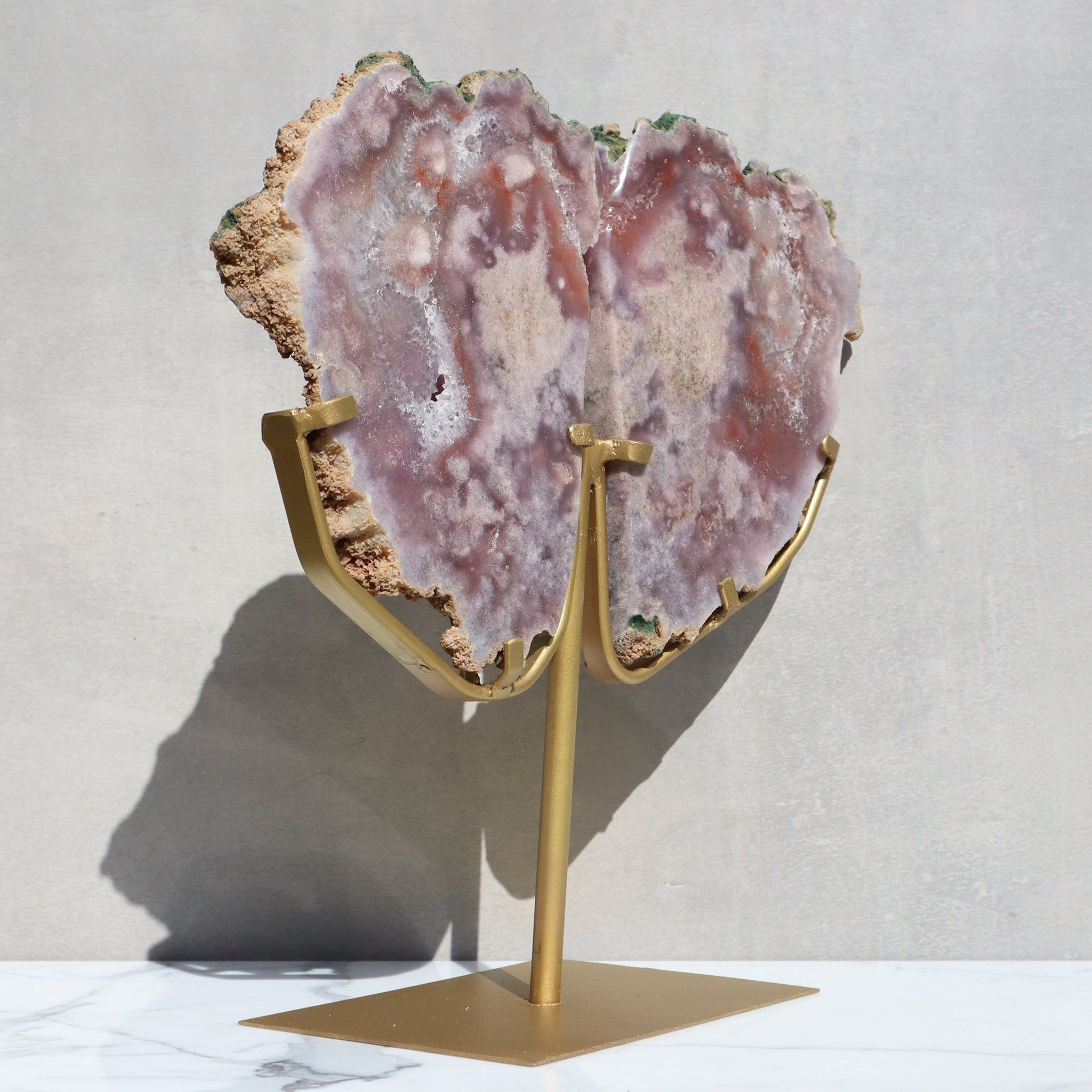Pink Amethyst Geode Slab of Rustic Back – Pink Amethyst Geode