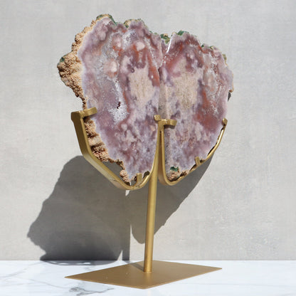 Pink Amethyst Geode Slab of Rustic Back – Pink Amethyst Geode