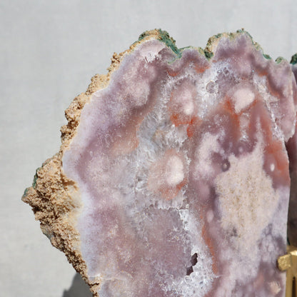 Pink Amethyst Geode Slab of Rustic Back – Pink Amethyst Geode