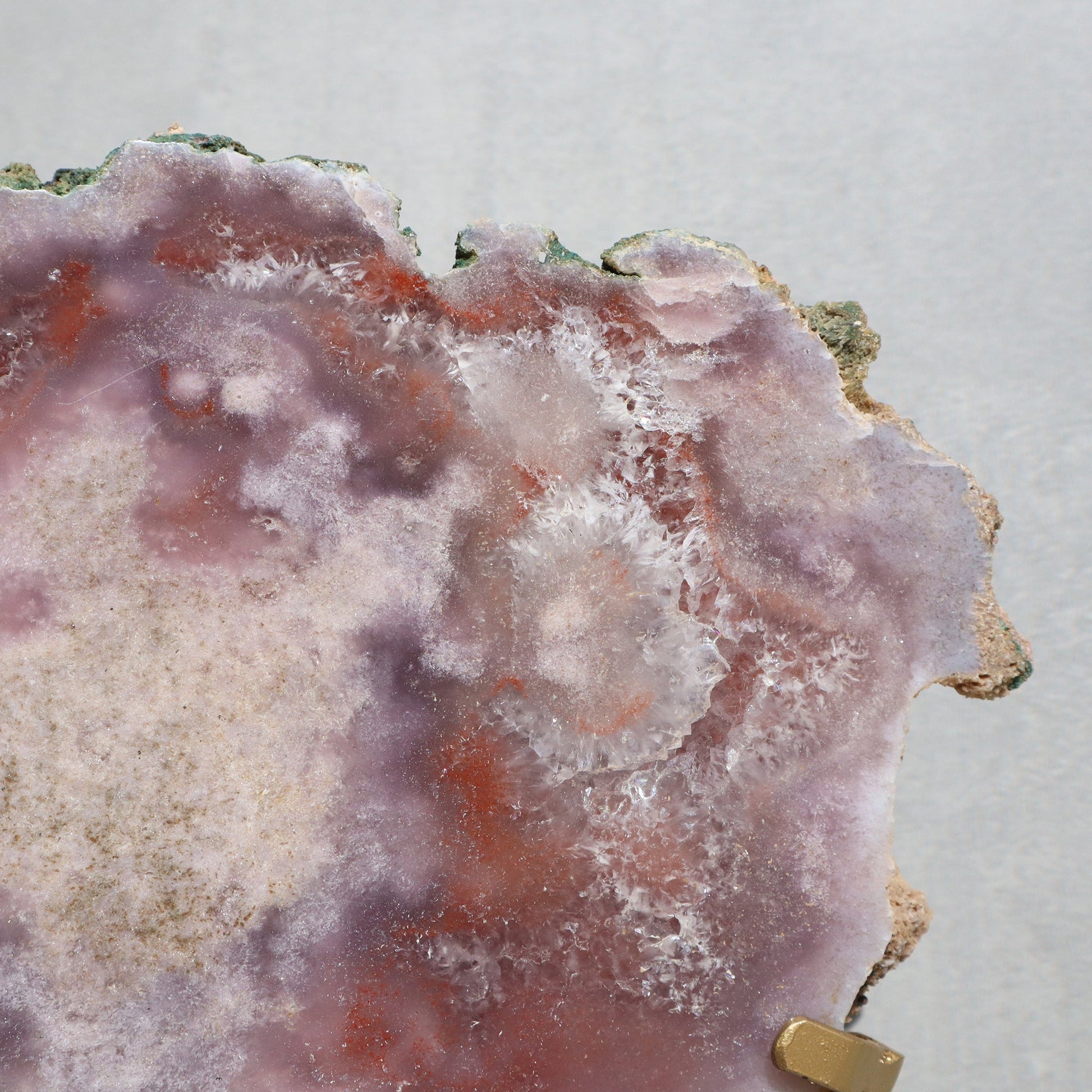 Pink Amethyst Geode Slab of Rustic Back – Pink Amethyst Geode