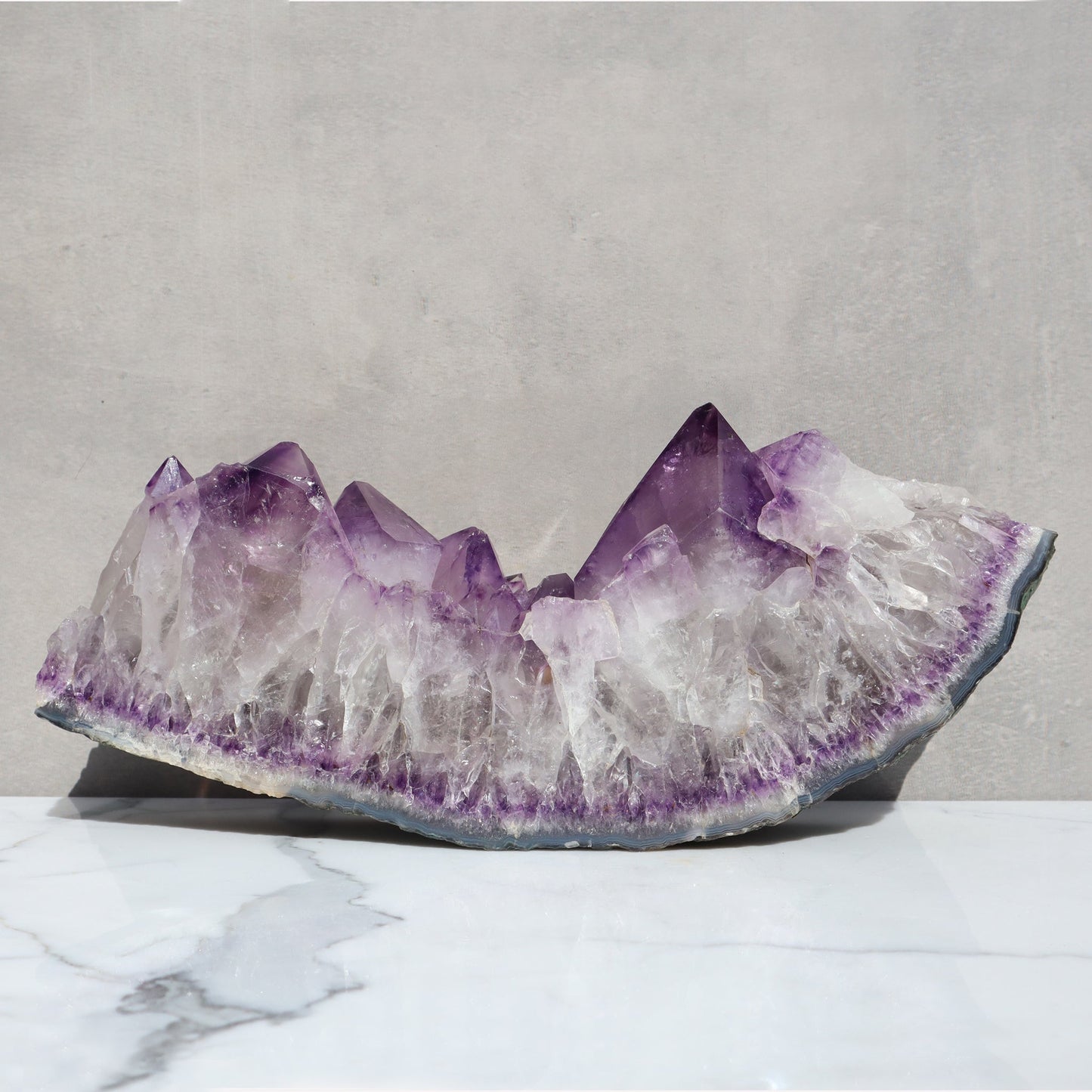 Rugged Crown Slice – Rare Quartz Geodes