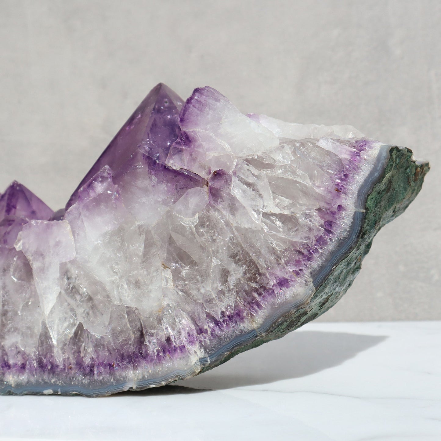 Rugged Crown Slice – Rare Quartz Geodes