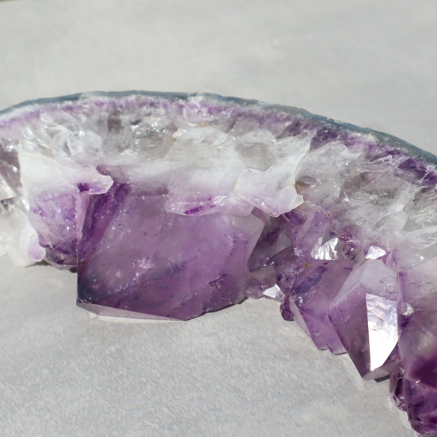 Rugged Crown Slice – Rare Quartz Geodes