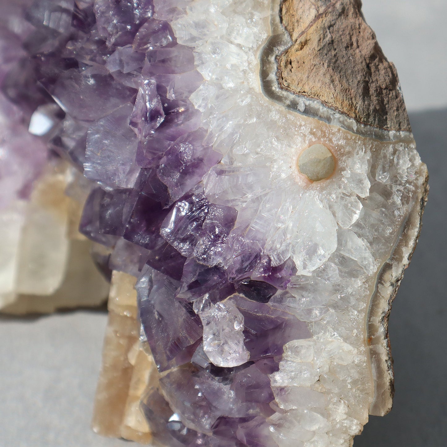 Calcites and Mineral Flower – Rare Quartz Geodes