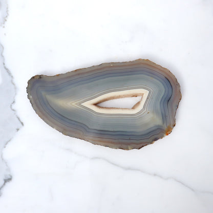 Druzy Center Agate Slice – agate slice