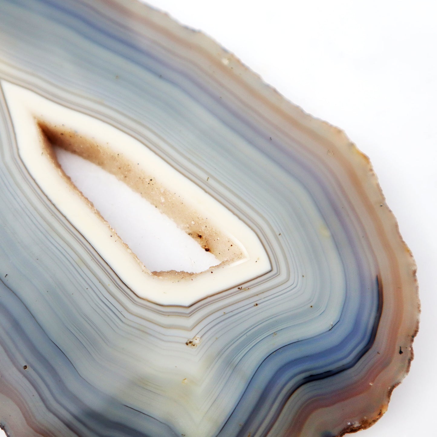 Druzy Center Agate Slice – agate slice