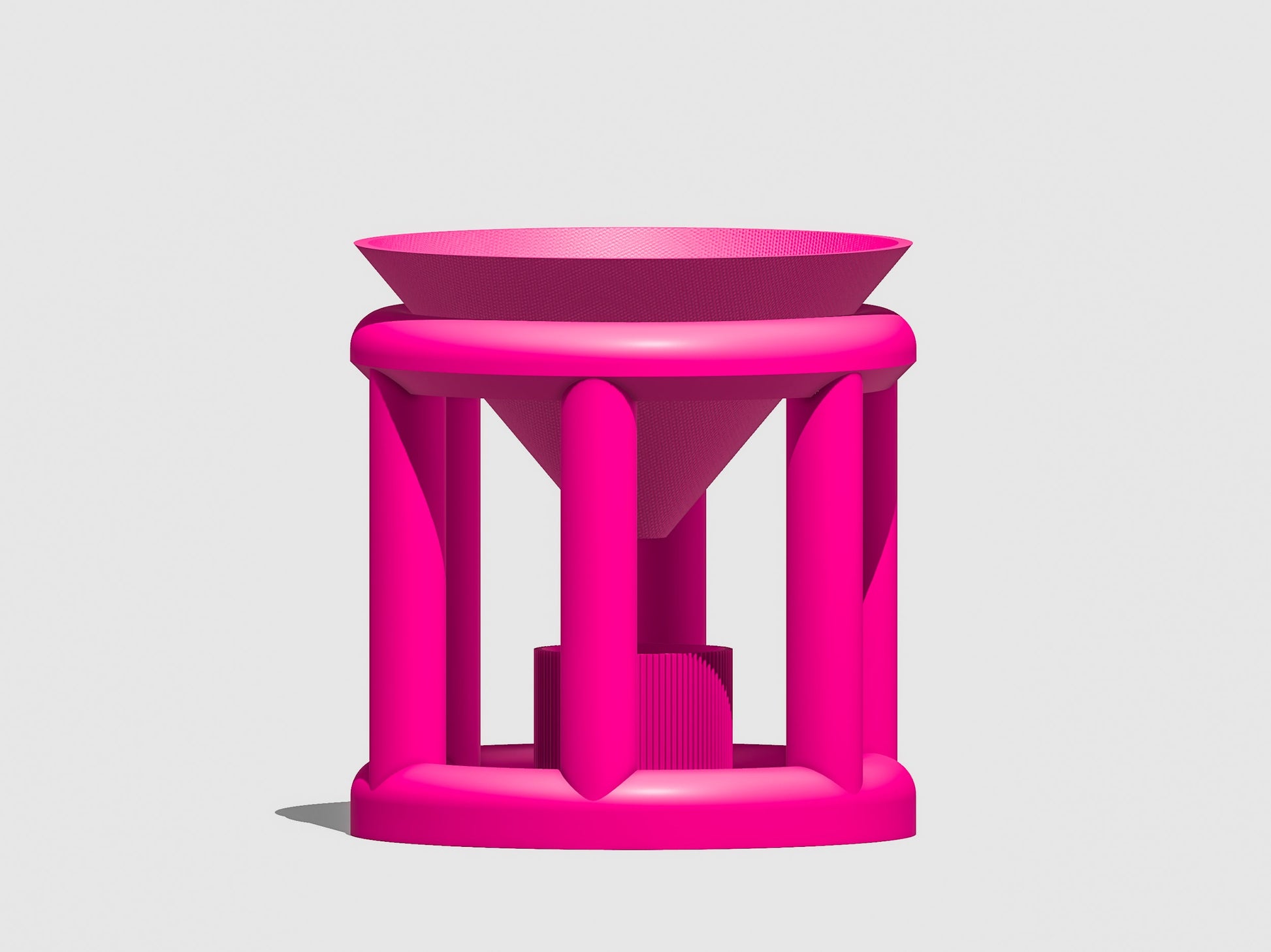 Conduit Plant Stand with Planter & Catch – Pink Pots & Planters