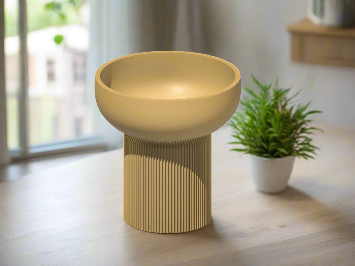Modern Pedestal Planter, Two-Piece Plant Pot